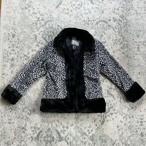 1990s Plush Leopard Jacket